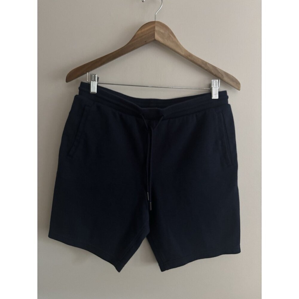 Express Shorts Mens Small Blue Pull On Drawstring Stretch Pockets Active Lounge